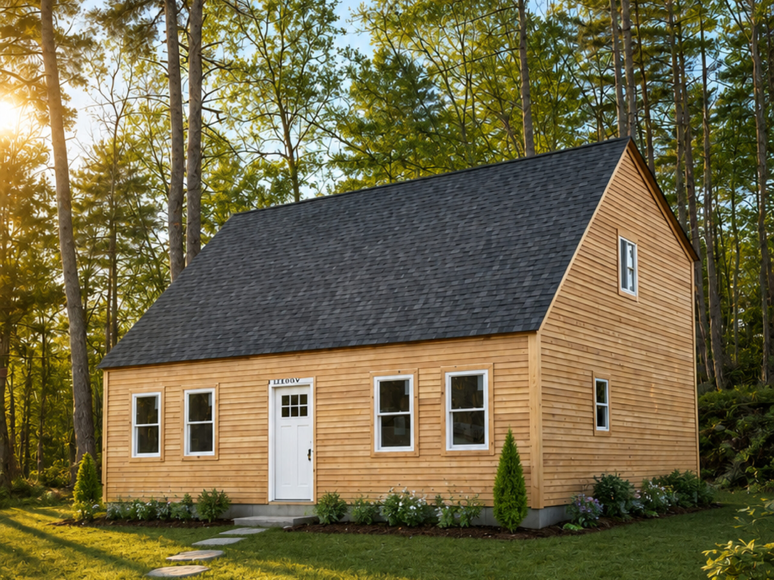 Small residential development home project built by Family Realty Holdings surrounded by trees