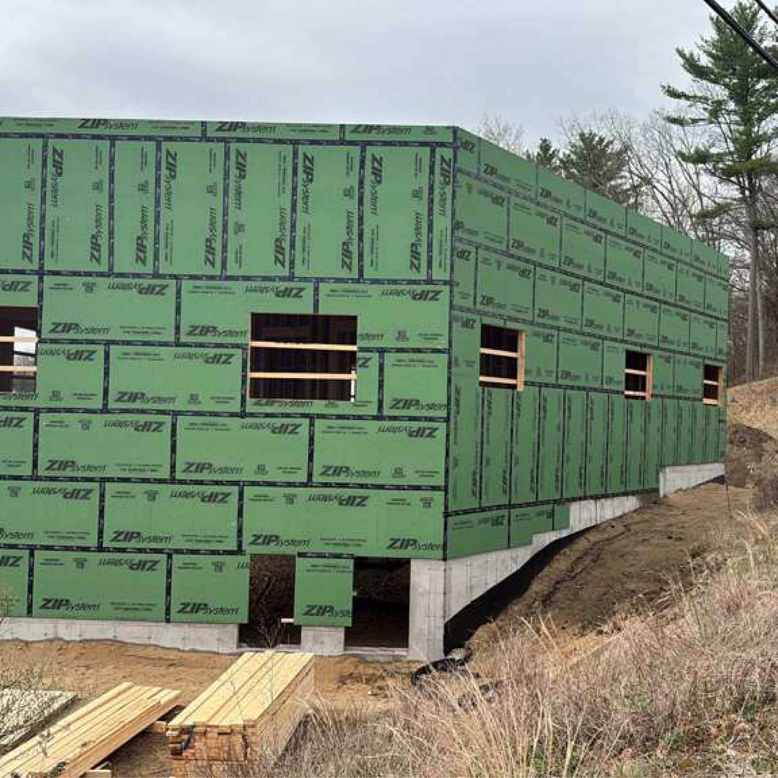 Commercial development wrapped in ZIP System sheathing by Family Realty Holdings