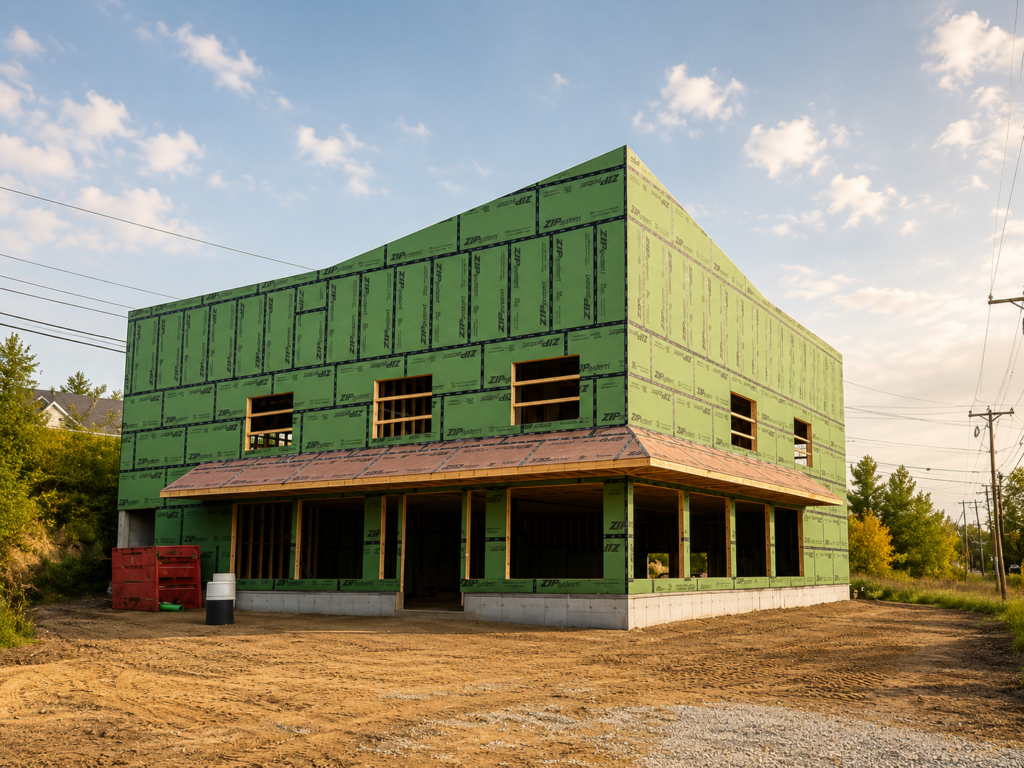 Newly framed commercial property developed project by Family Realty Holdings