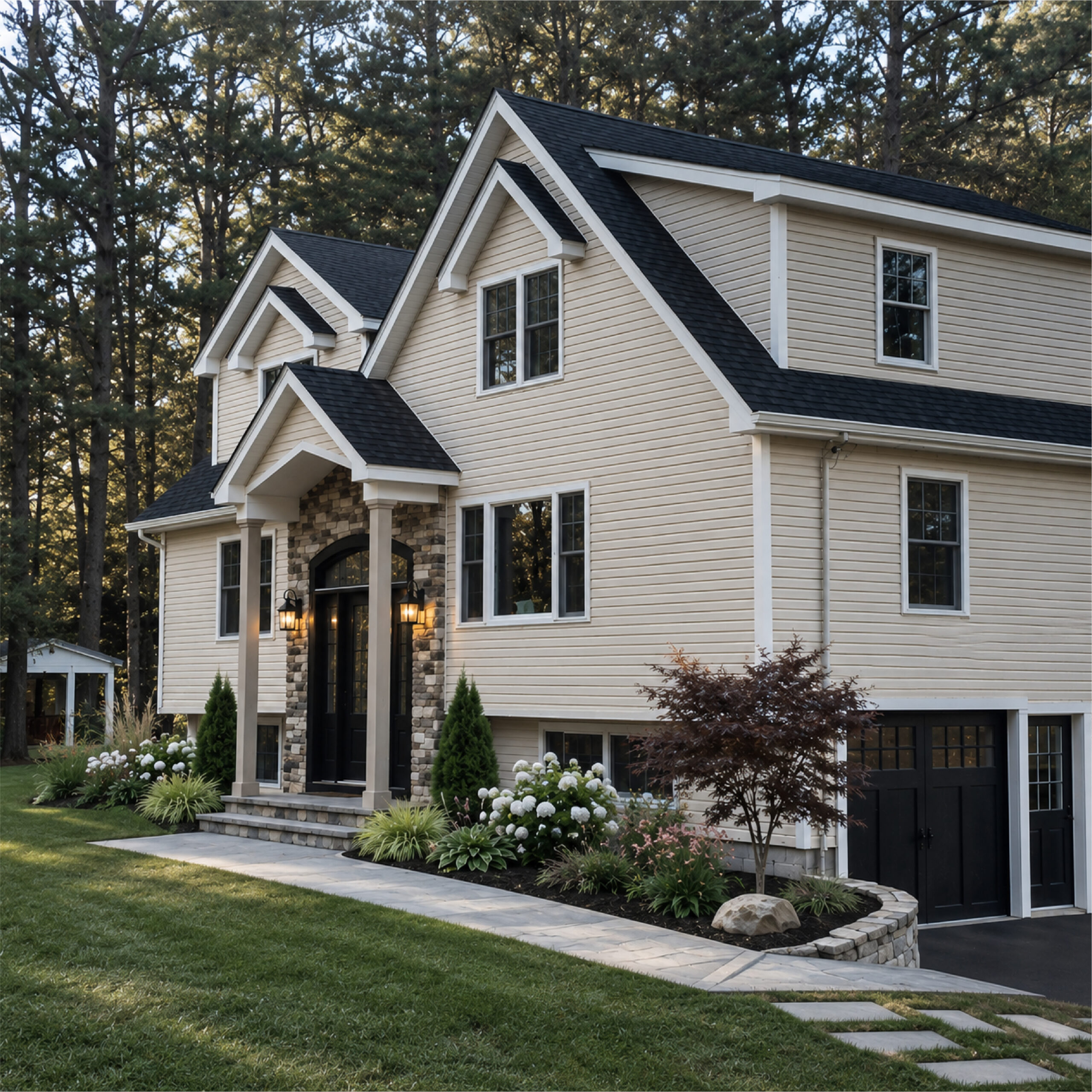 Family Realty Holdings Carslile House exterior showcasing custom-built luxury residence with elegant architectural details and premium craftsmanship
