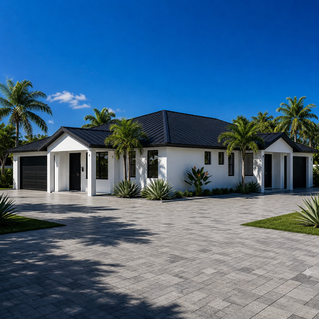 Family Realty Holdings Duplex development exterior showcasing completed contemporary multi-family housing project